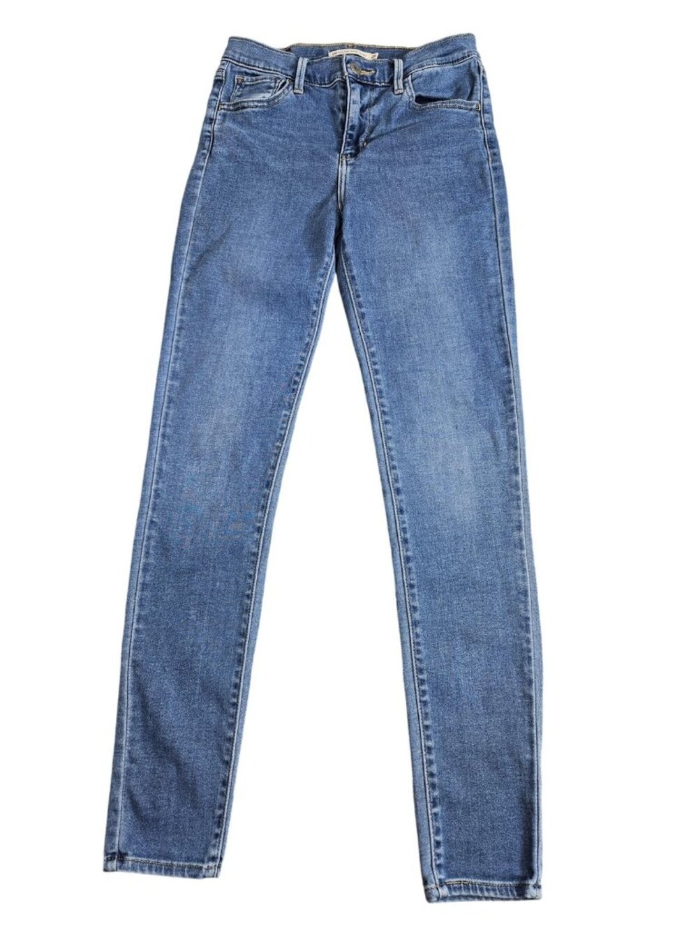 Levi's 720 High Rise Super Skinny Jeans Womens 26 Blue Light Wash Stretch
